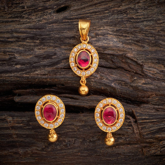 Temple Pendant Set Silver Temple Pendant Earring 146970