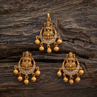 Temple Pendant Set Silver Temple Pendant Earring 172573