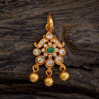 Temple Pendant Set Silver Temple Pendant Earring 173402