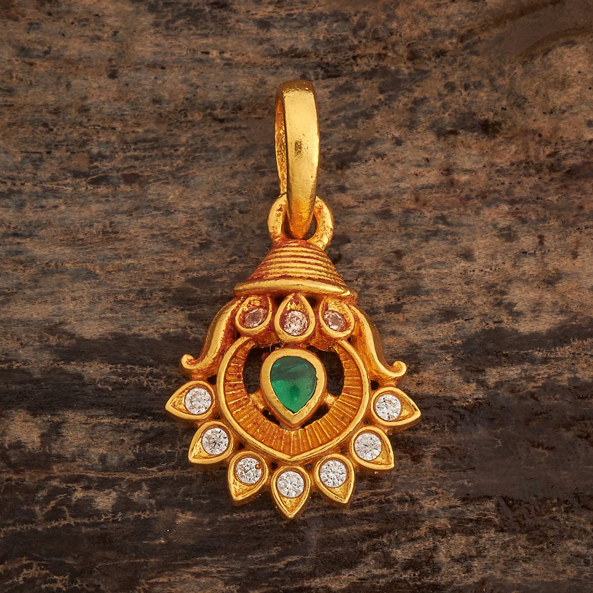 Temple Pendant Set Silver Temple Pendant Earring 185406