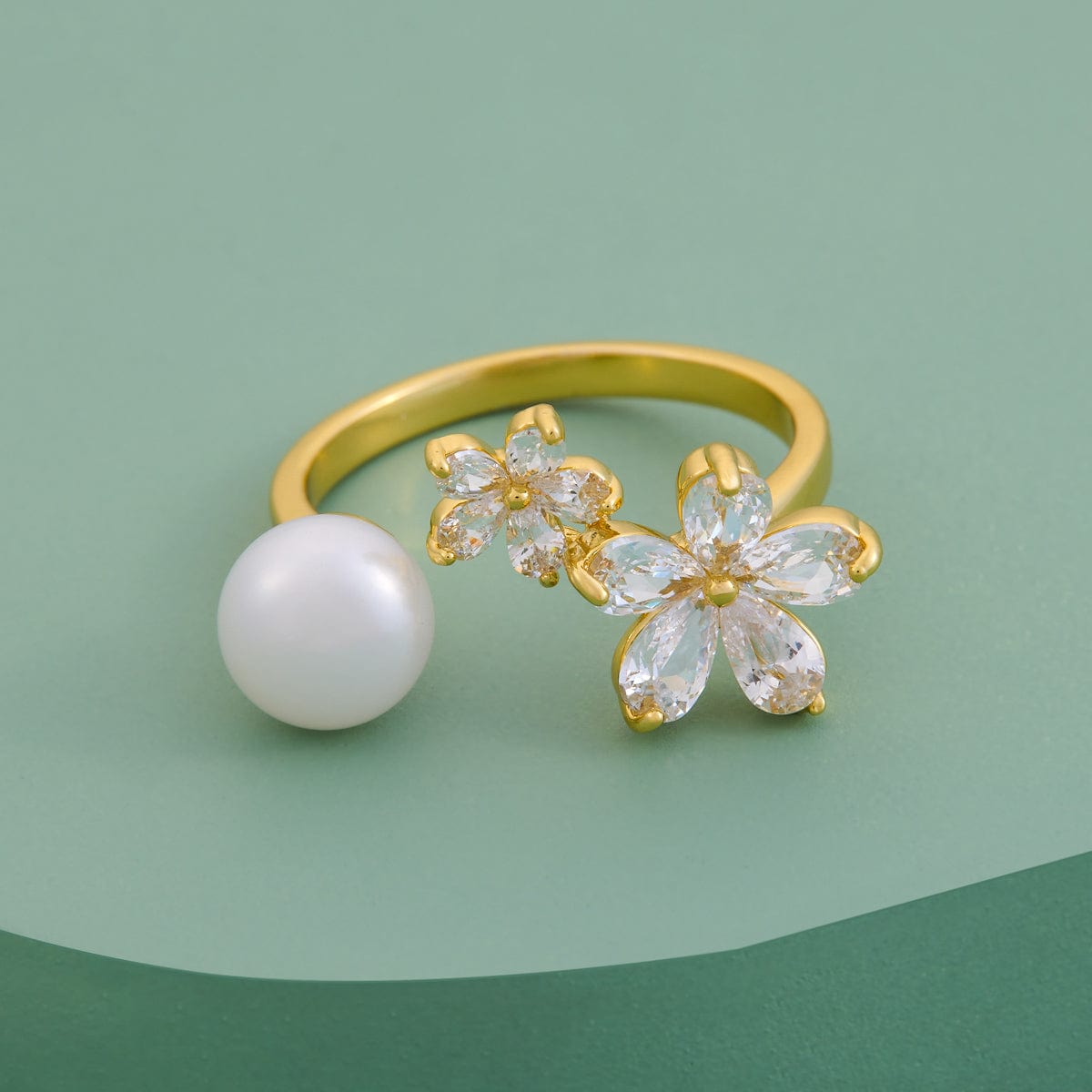 Trendy Zircon Finger Ring Trendy Finger Ring 190120