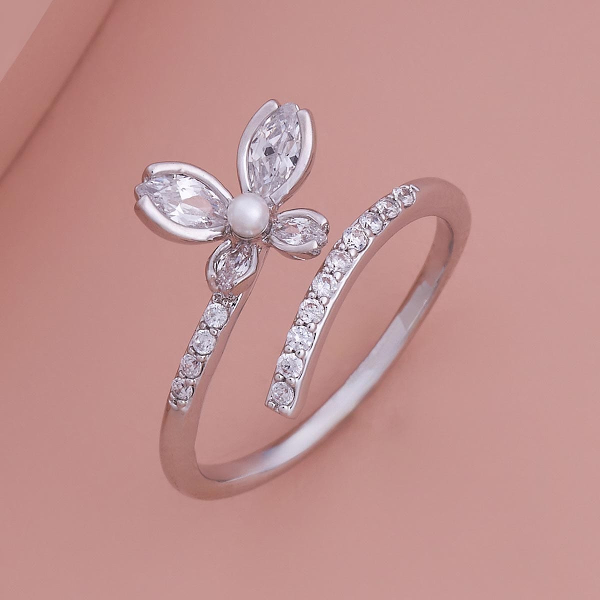 Trendy Zircon Finger Ring Trendy Finger Ring 186056