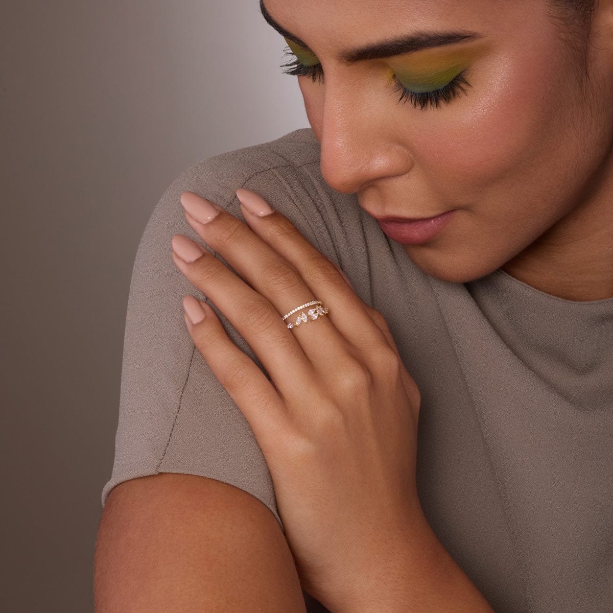 Trendy Zircon Finger Ring Trendy Finger Ring 132755