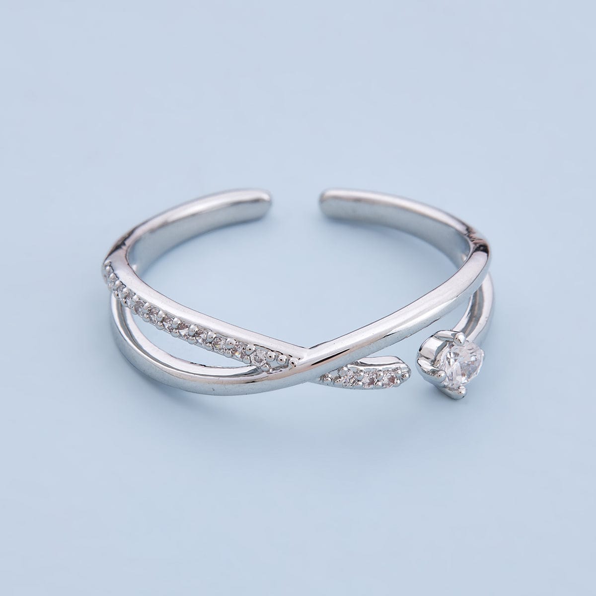 Trendy Zircon Finger Ring Trendy Finger Ring 150051