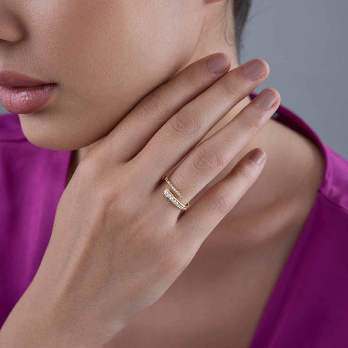 Trendy Zircon Finger Ring Trendy Finger Ring 166557