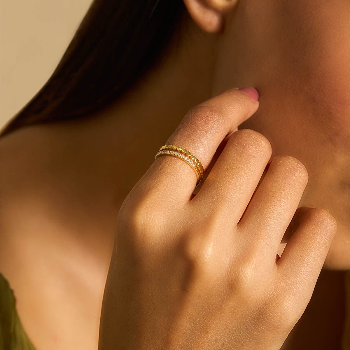 Trendy Zircon Finger Ring Trendy Finger Ring 174577