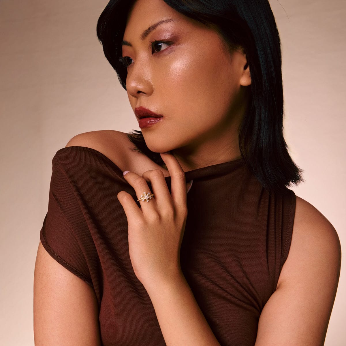 Trendy Zircon Finger Ring Trendy Finger Ring 186040