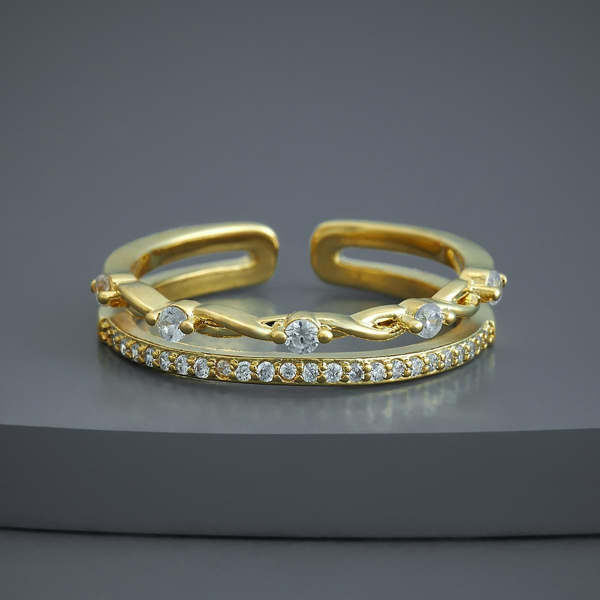 Trendy Zircon Finger Ring Trendy Finger Ring 186053