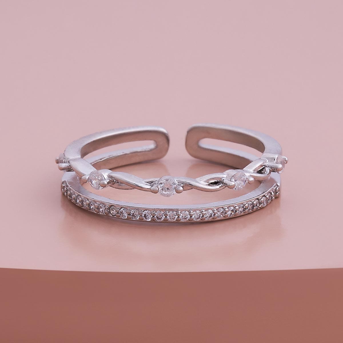 Trendy Zircon Finger Ring Trendy Finger Ring 186053