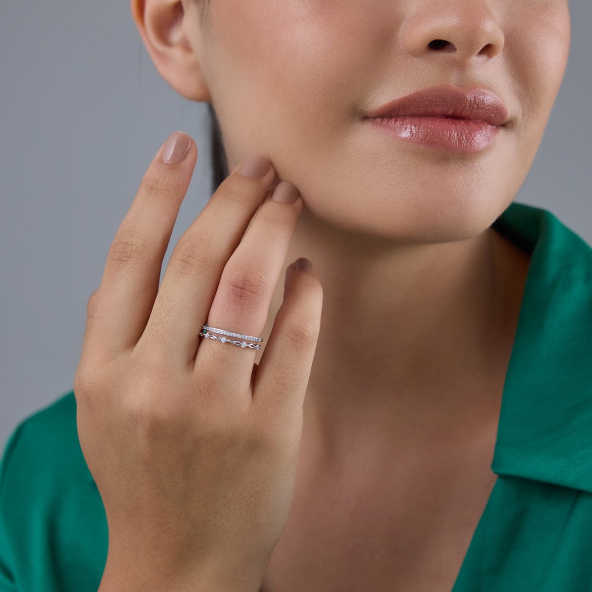 Trendy Zircon Finger Ring Trendy Finger Ring 186053