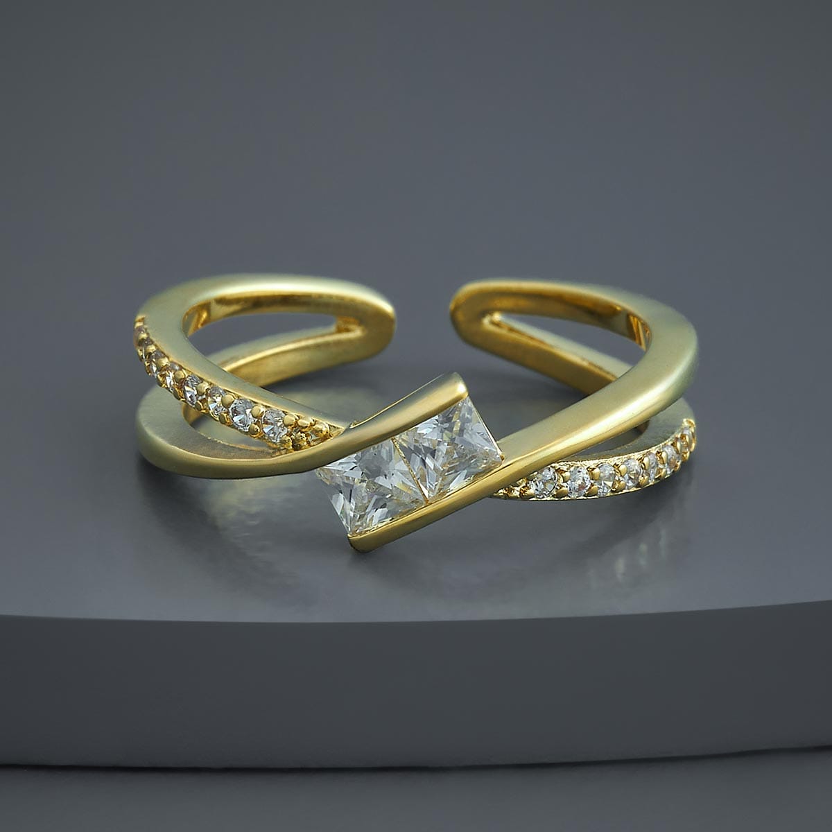 Trendy Zircon Finger Ring Trendy Finger Ring 186054