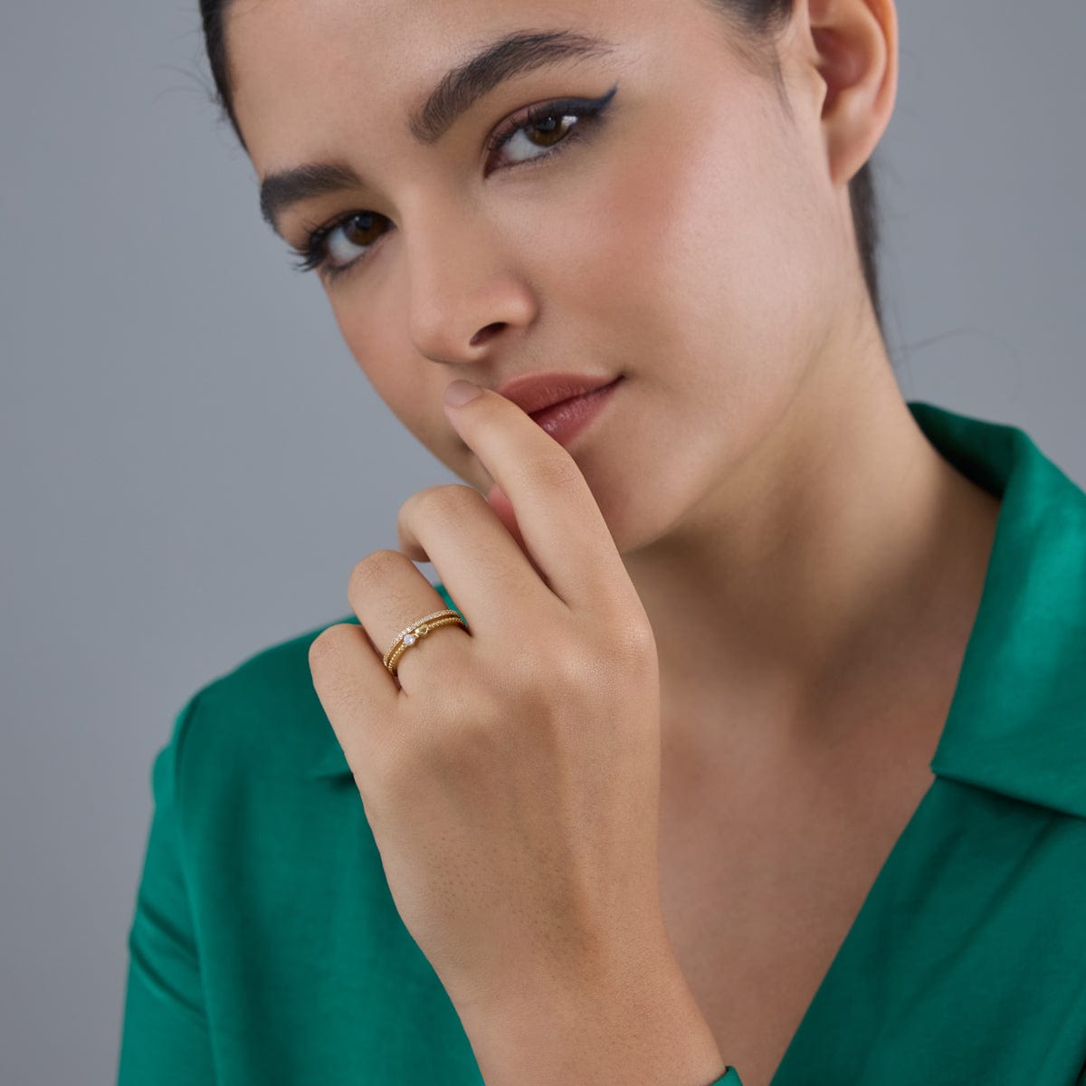 Trendy Zircon Finger Ring Trendy Finger Ring 186055