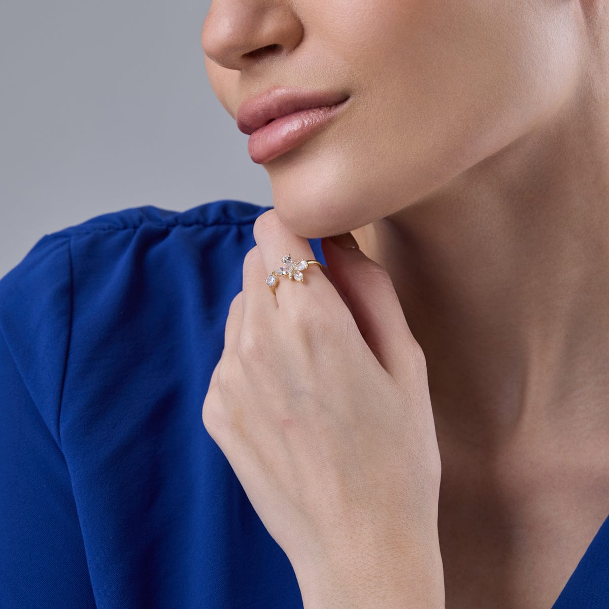 Trendy Zircon Finger Ring Trendy Finger Ring 186059