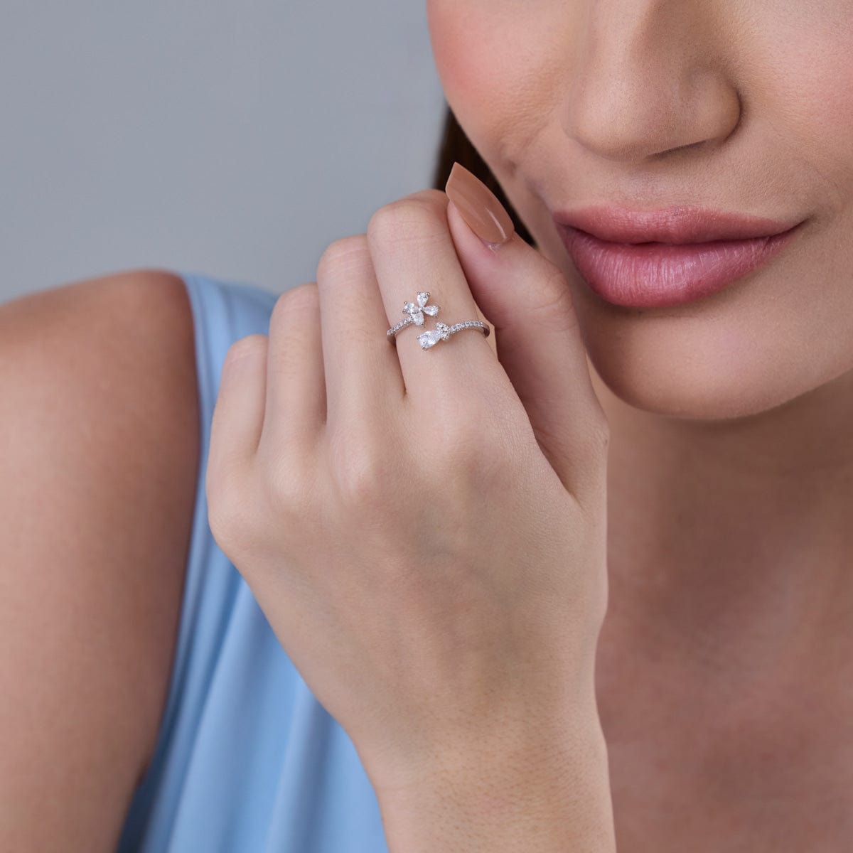 Trendy Zircon Finger Ring Trendy Finger Ring 186747