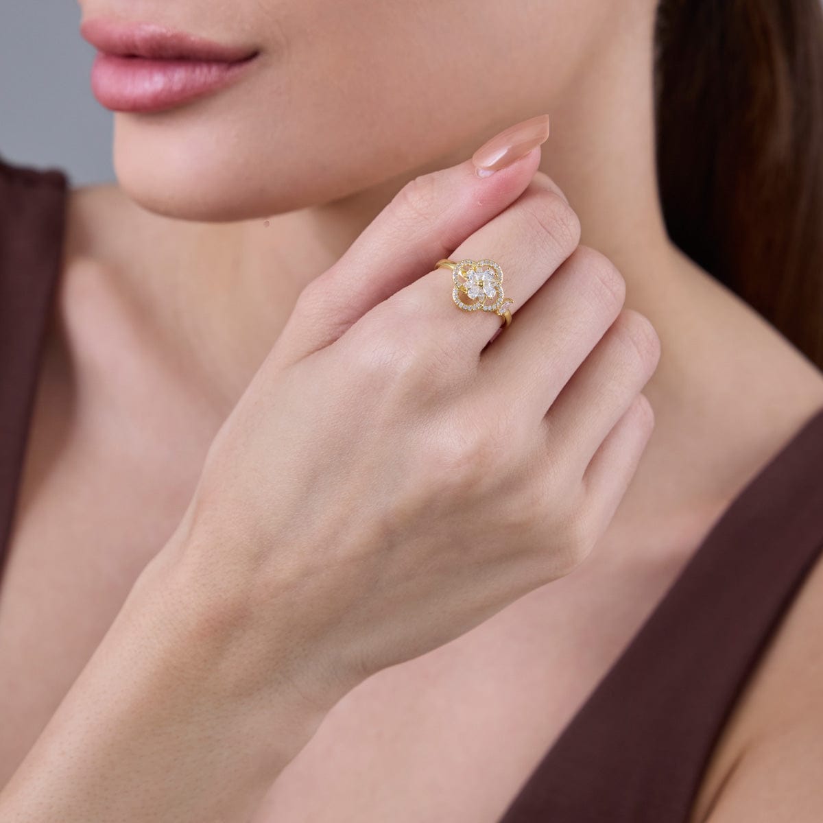 Trendy Zircon Finger Ring Trendy Finger Ring 186749