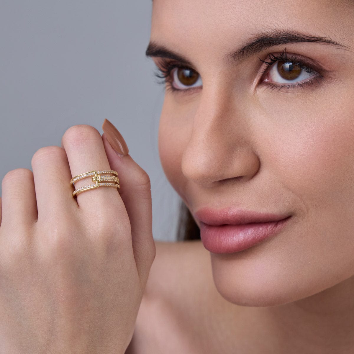 Trendy Zircon Finger Ring Trendy Finger Ring 186755