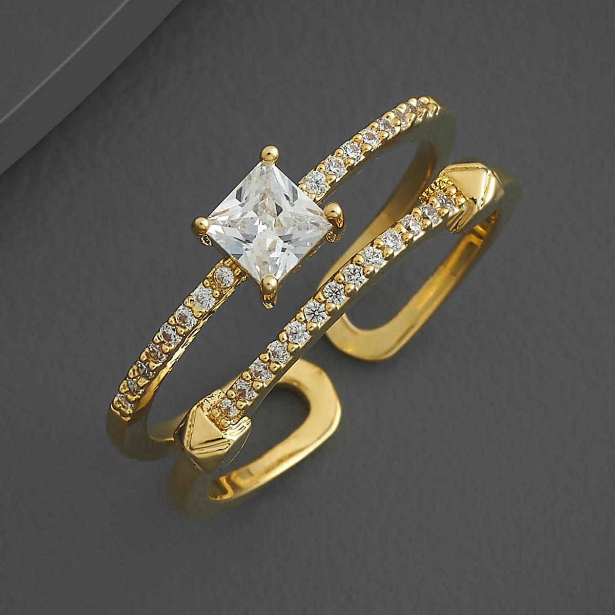 Trendy Zircon Finger Ring Trendy Finger Ring 186756