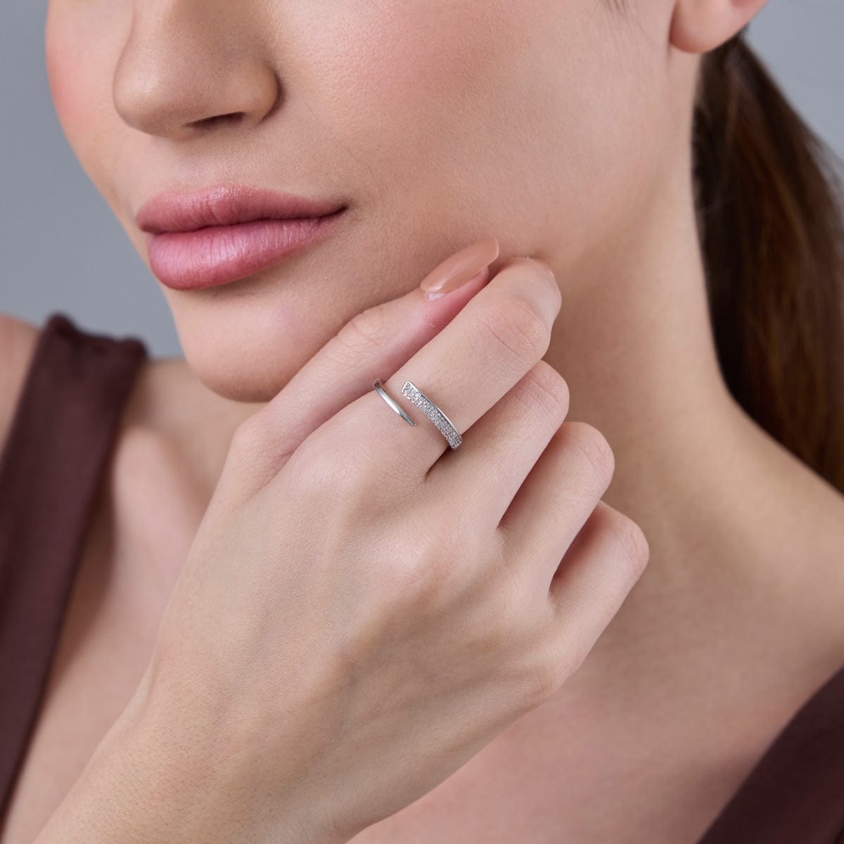 Trendy Zircon Finger Ring Trendy Finger Ring 186757