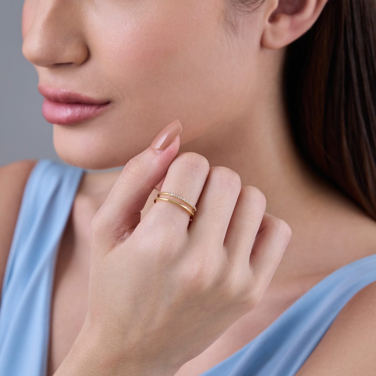 Trendy Zircon Finger Ring Trendy Finger Ring 186795