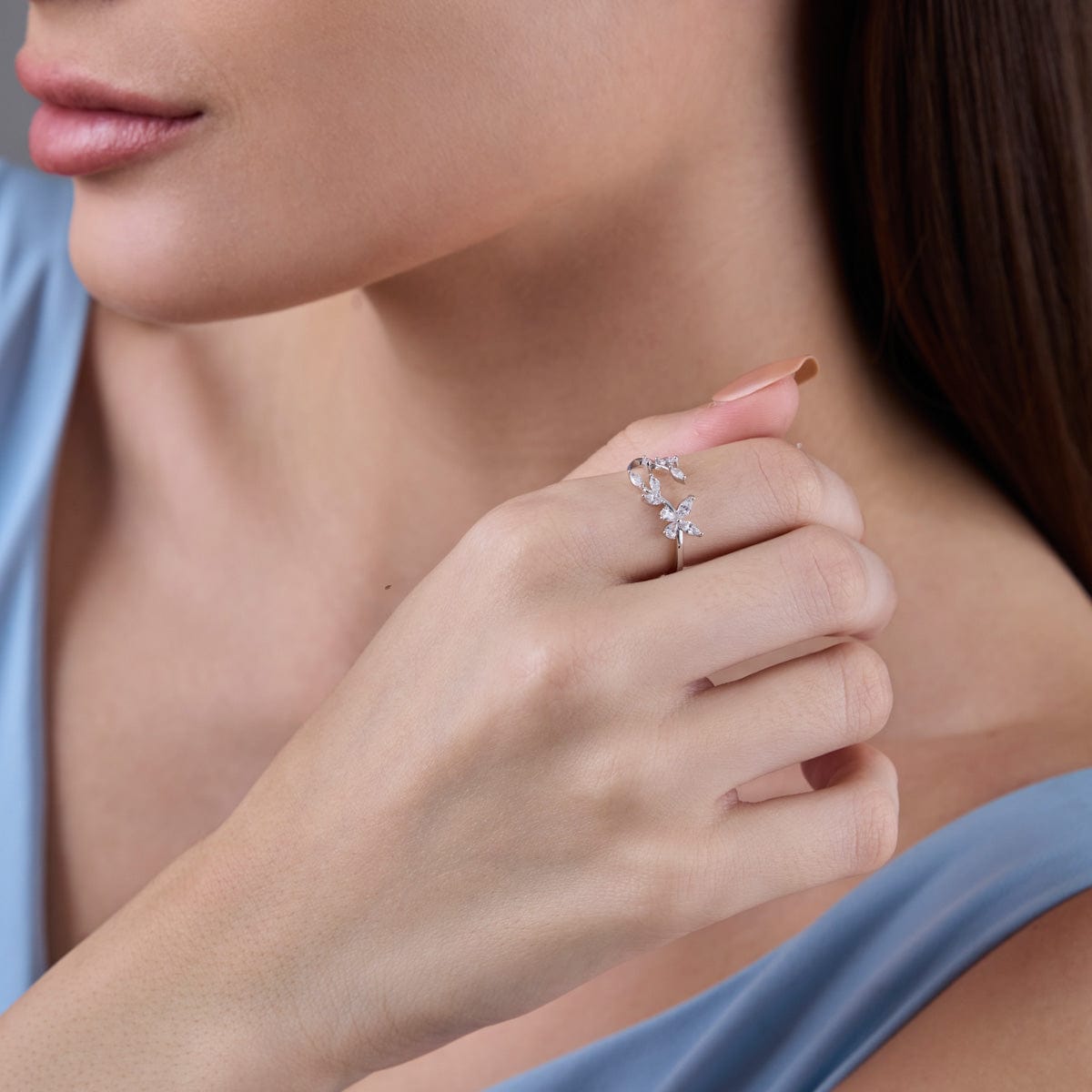 Trendy Zircon Finger Ring Trendy Finger Ring 186813