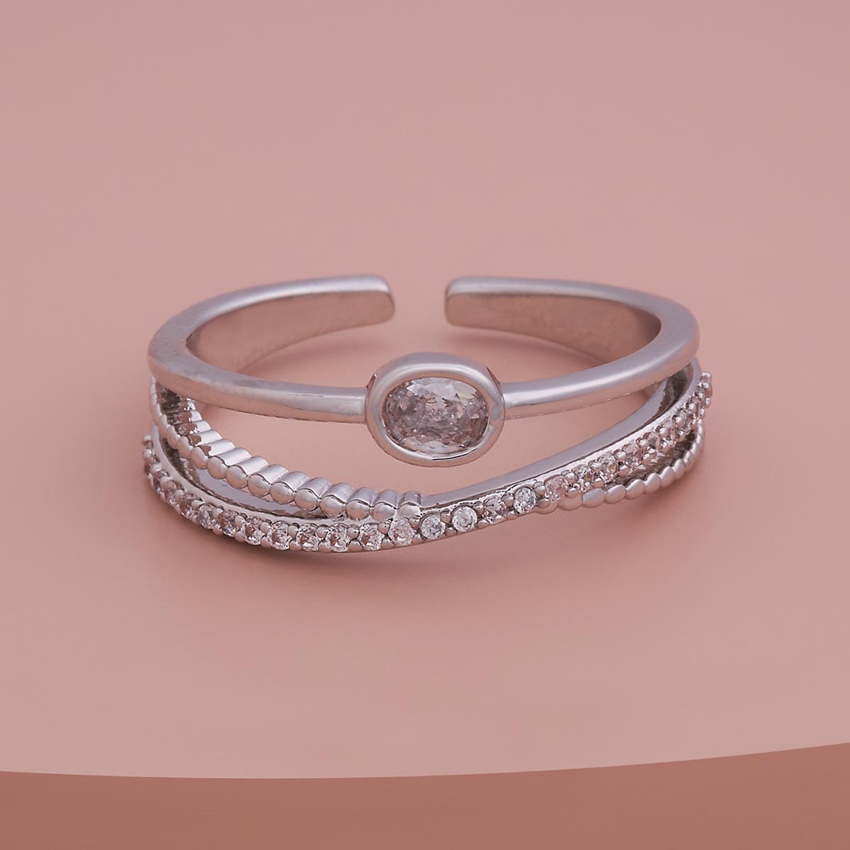 Trendy Zircon Finger Ring Trendy Finger Ring 186823