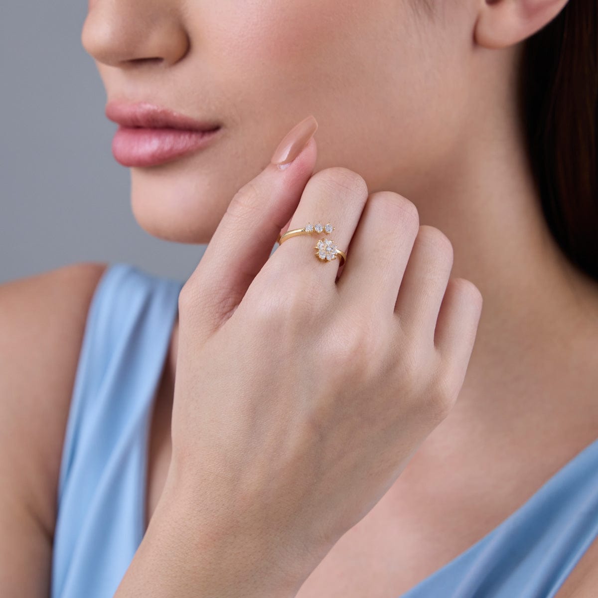 Trendy Zircon Finger Ring Trendy Finger Ring 186879
