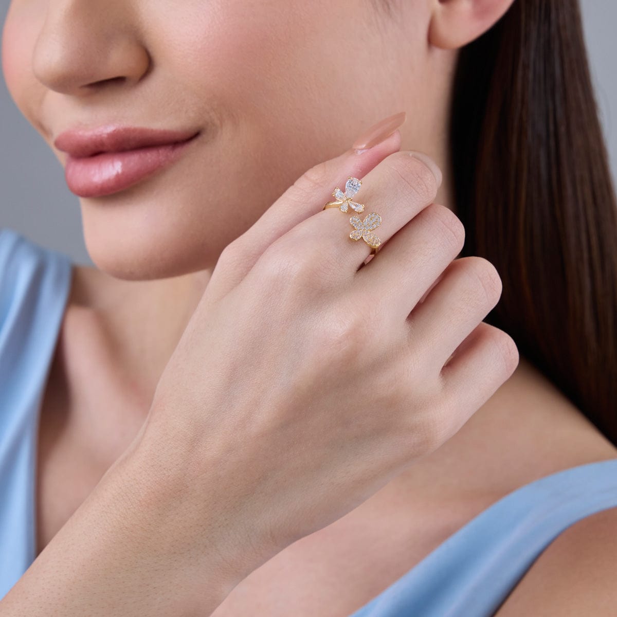 Trendy Zircon Finger Ring Trendy Finger Ring 186881