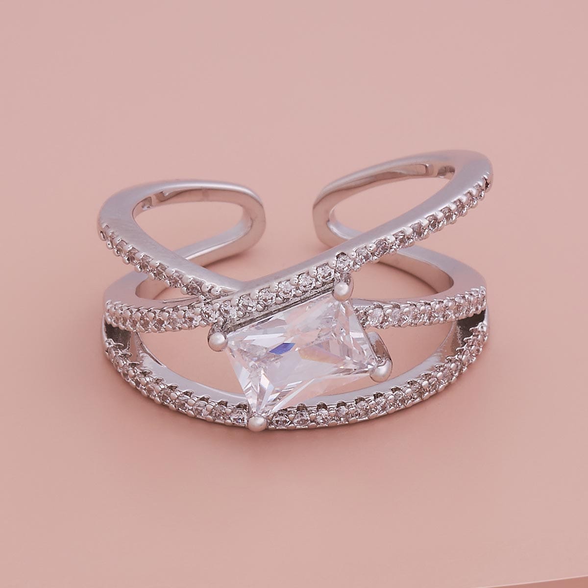 Trendy Zircon Finger Ring Trendy Finger Ring 186895