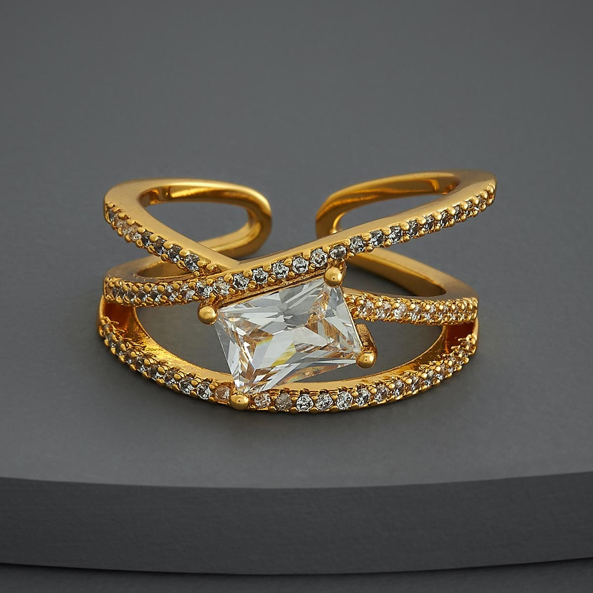 Trendy Zircon Finger Ring Trendy Finger Ring 186895