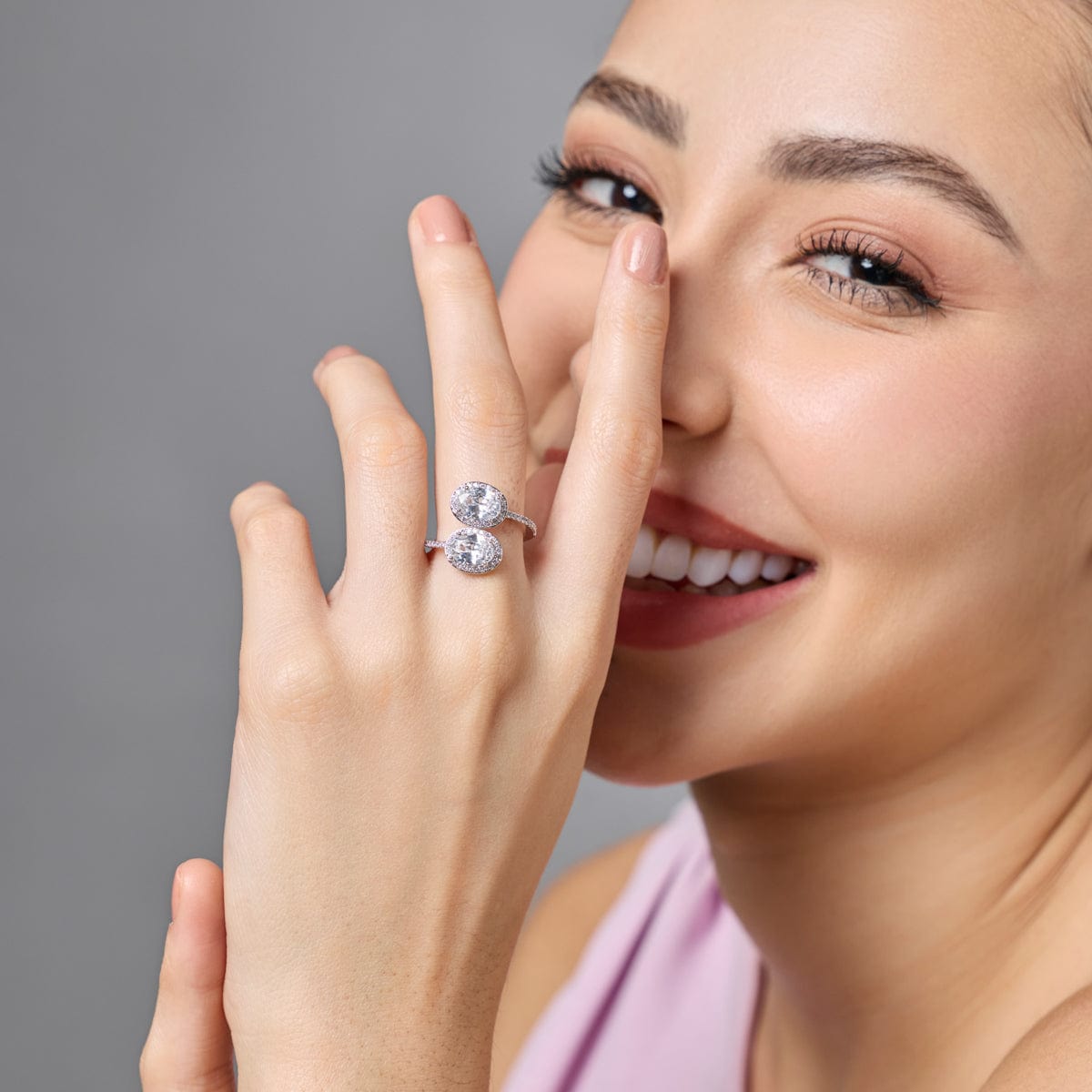 Trendy Zircon Finger Ring Trendy Finger Ring 190040