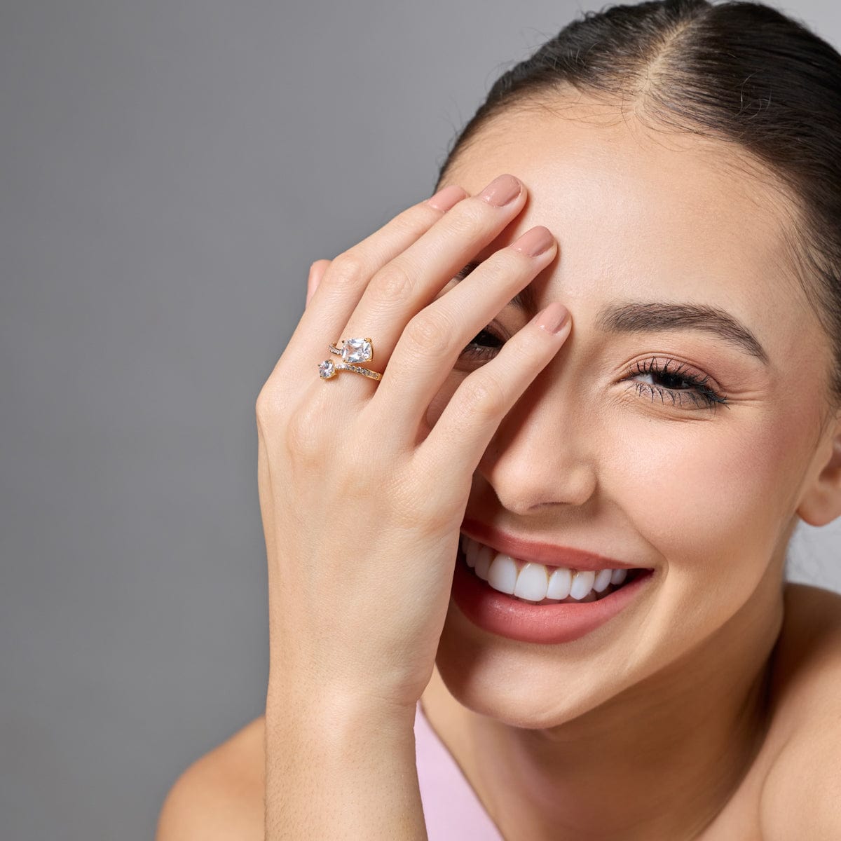 Trendy Zircon Finger Ring Trendy Finger Ring 190122