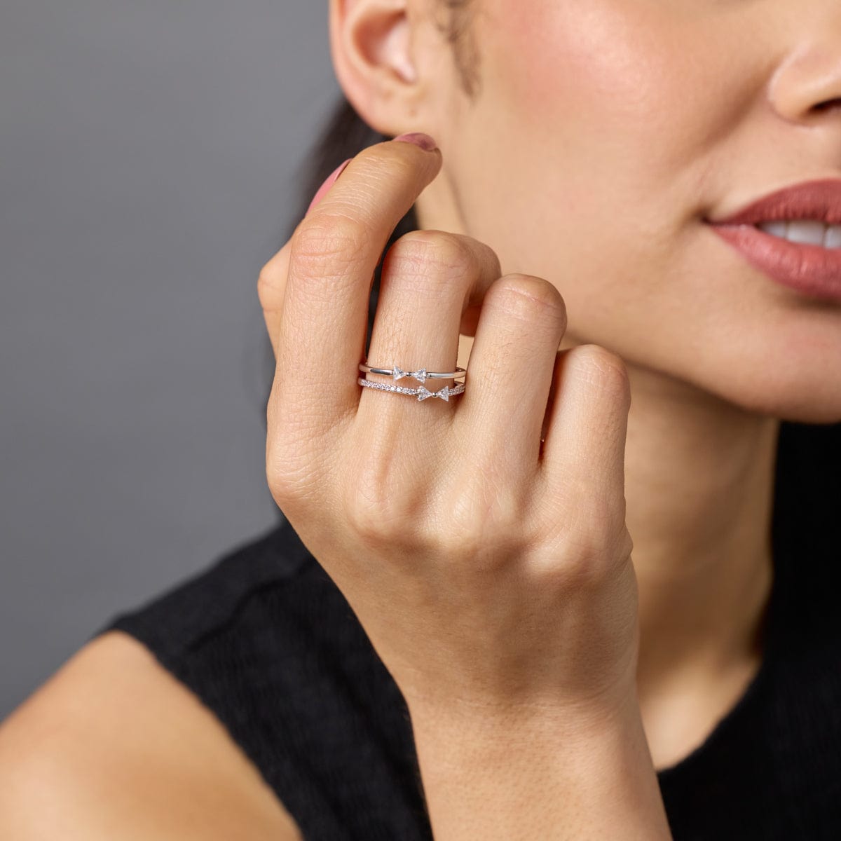 Trendy Zircon Finger Ring Trendy Finger Ring 192424