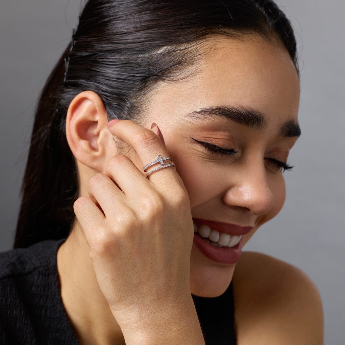 Trendy Zircon Finger Ring Trendy Finger Ring 192467