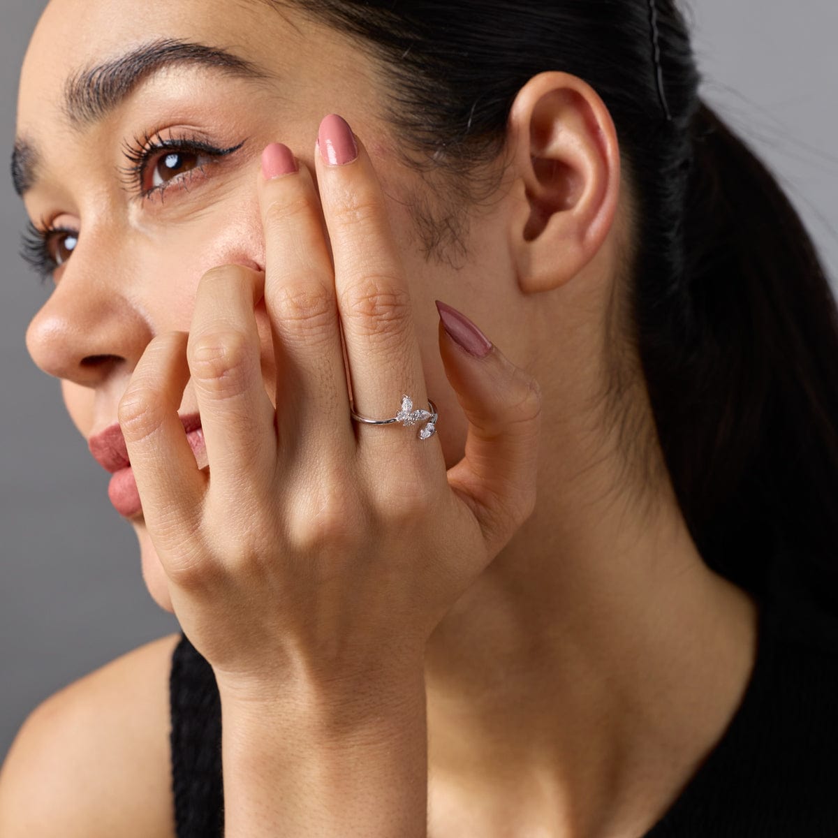 Trendy Zircon Finger Ring Trendy Finger Ring 192540