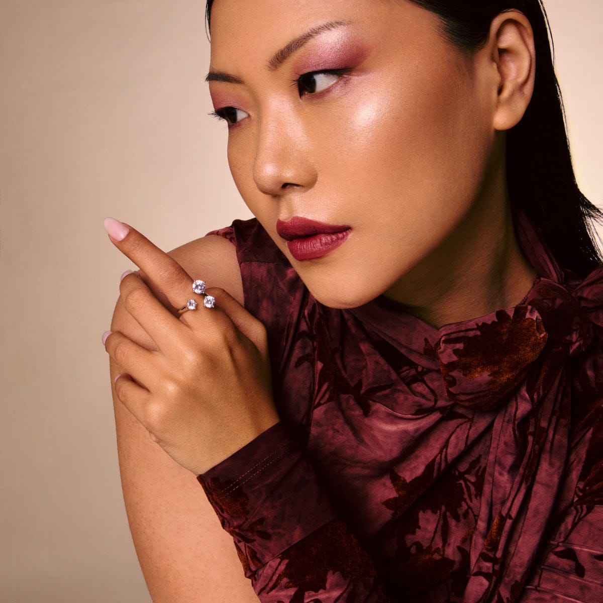 Trendy Zircon Finger Ring Trendy Finger Ring 198085