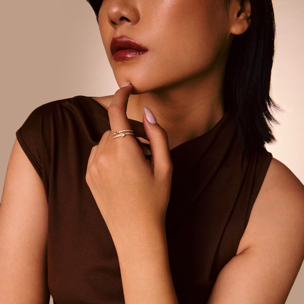 Trendy Zircon Finger Ring Trendy Finger Ring 198152