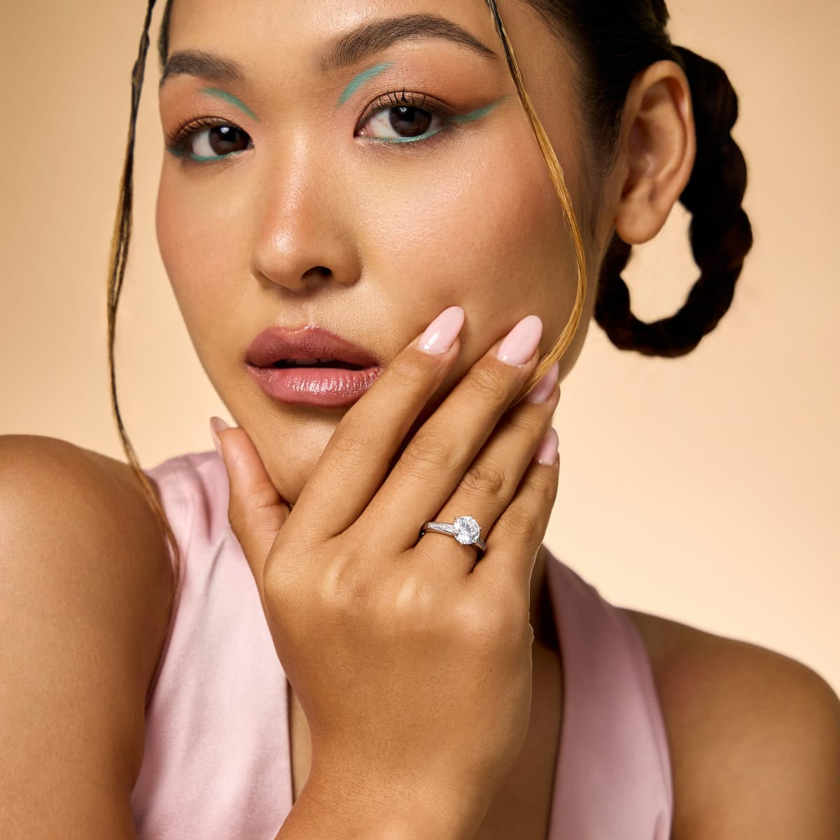 Trendy Zircon Finger Ring Trendy Finger Ring 202989