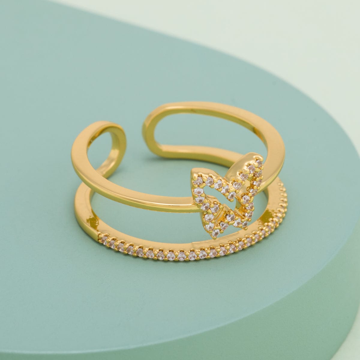 Trendy Zircon Finger Ring Trendy Finger Ring 186736