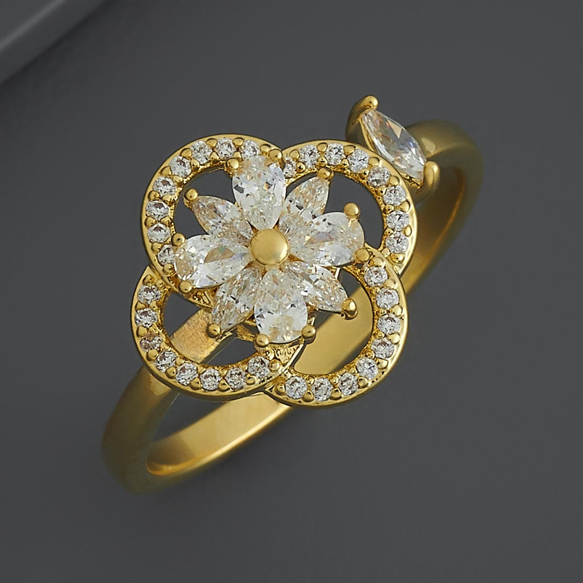 Trendy Zircon Finger Ring Trendy Finger Ring 186749