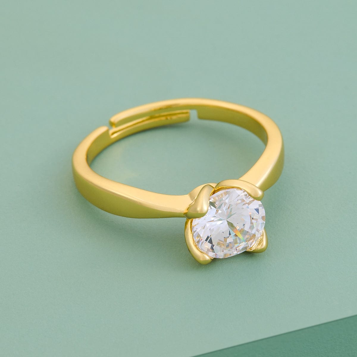 Trendy Zircon Finger Ring Trendy Finger Ring 190039