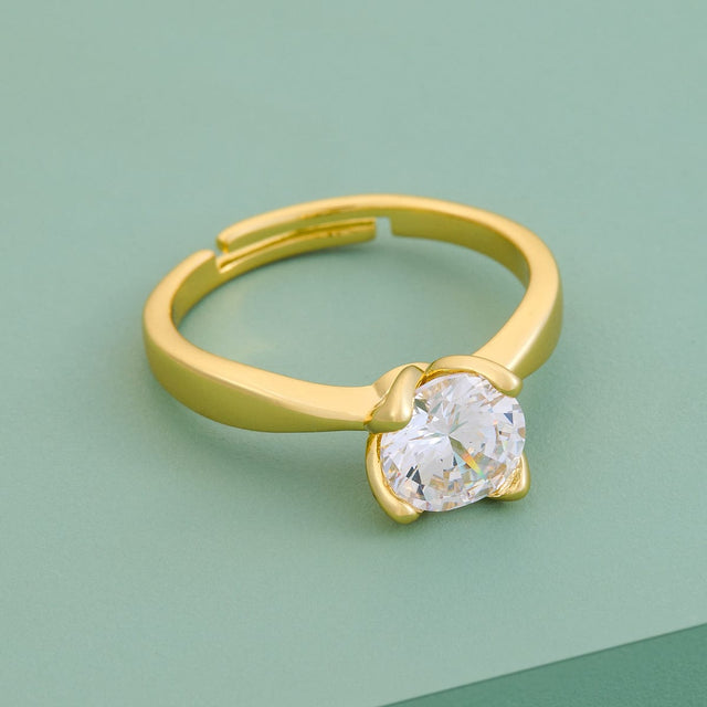 Trendy Zircon Finger Ring Trendy Finger Ring 190039