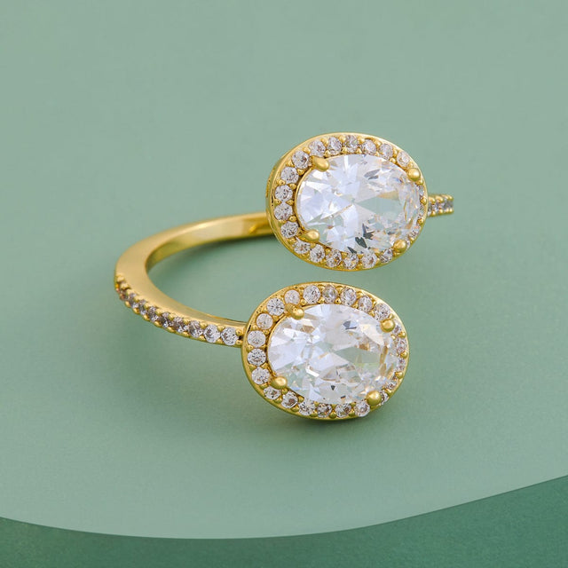 Trendy Zircon Finger Ring Trendy Finger Ring 190040