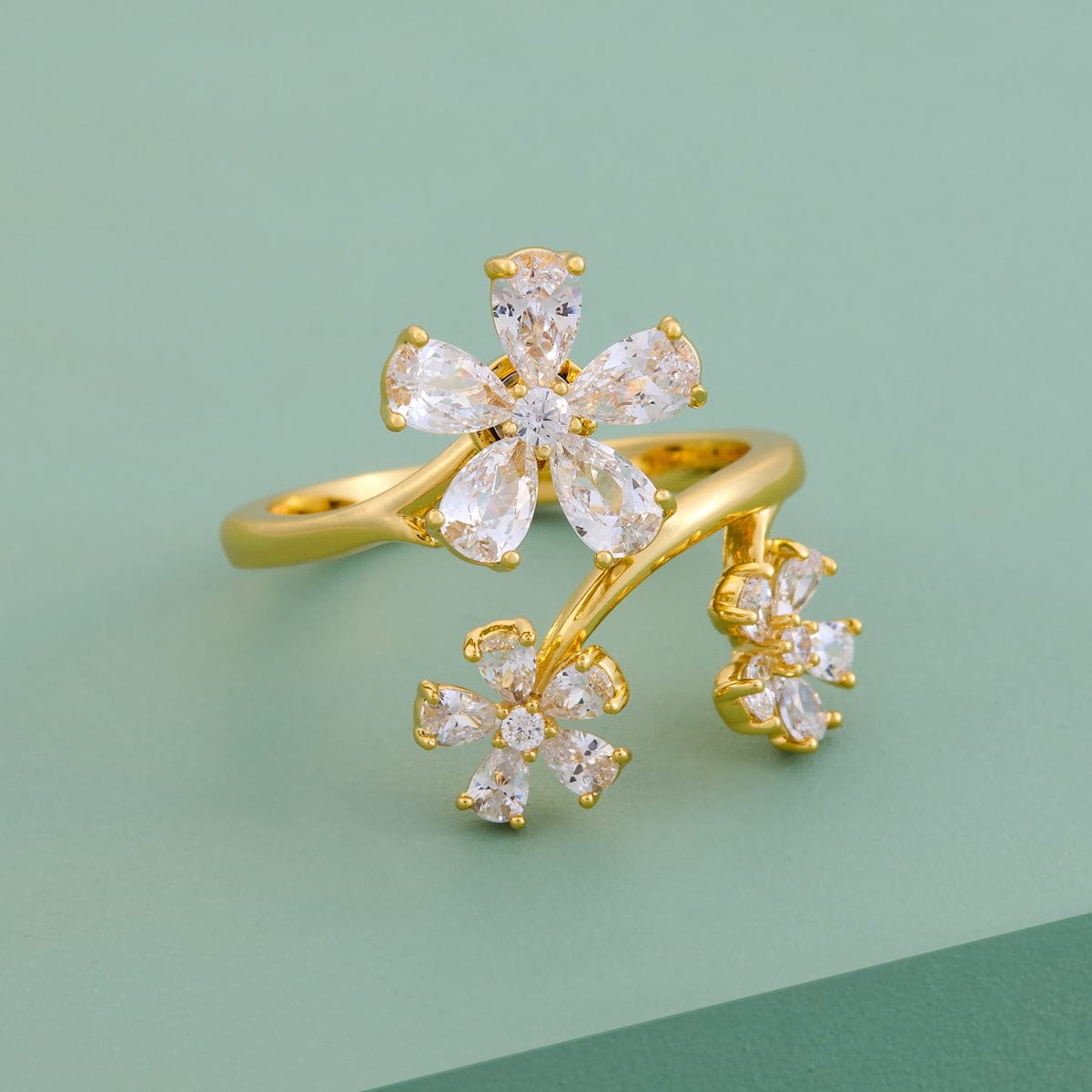 Trendy Zircon Finger Ring Trendy Finger Ring 190042