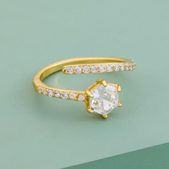 Trendy Zircon Finger Ring Trendy Finger Ring 190116