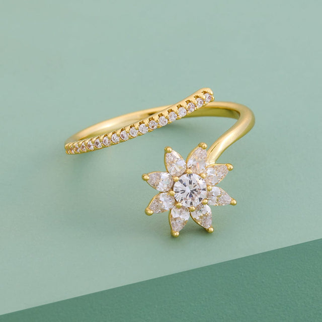 Trendy Zircon Finger Ring Trendy Finger Ring 190123
