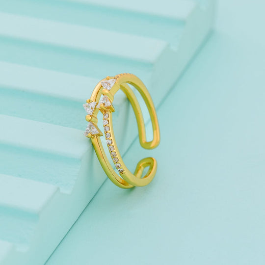 Trendy Zircon Finger Ring Trendy Finger Ring 192424