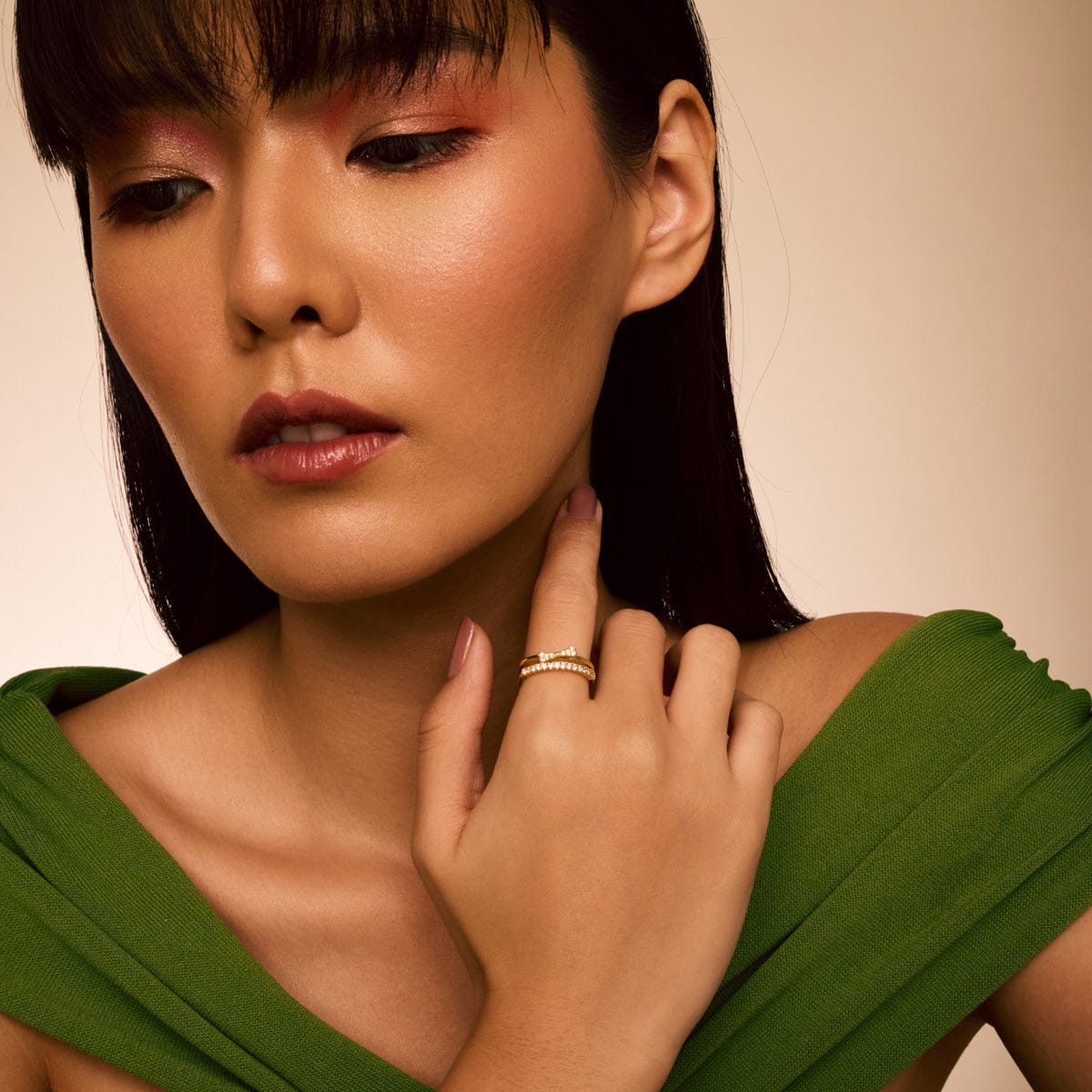 Trendy Zircon Finger Ring Trendy Finger Ring 192468