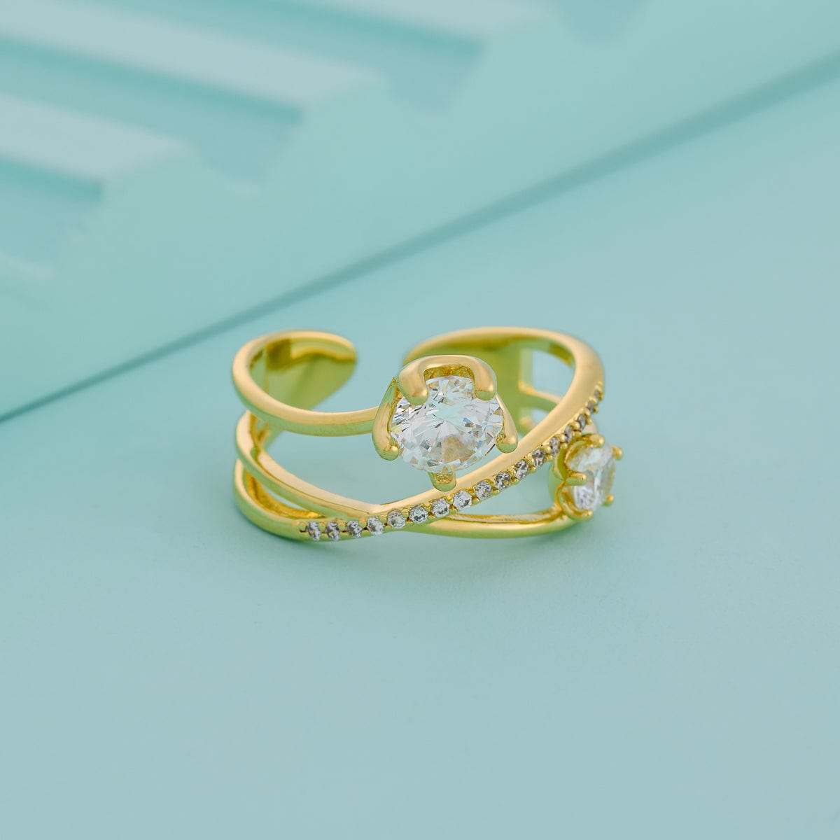 Trendy Zircon Finger Ring Trendy Finger Ring 192535