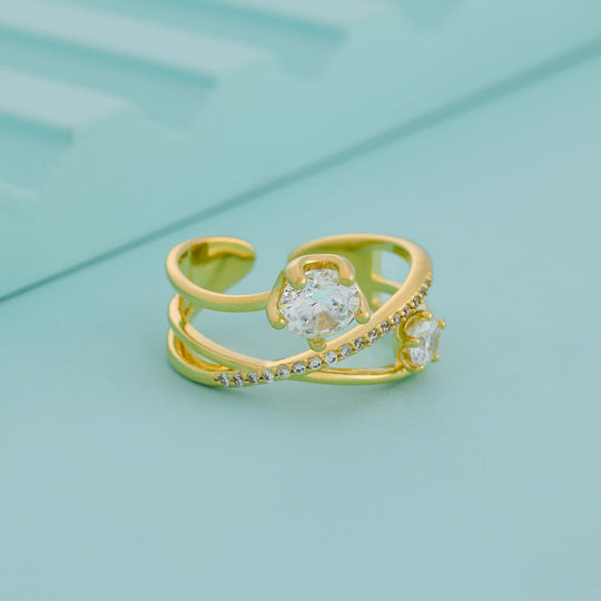 Trendy Zircon Finger Ring Trendy Finger Ring 192535