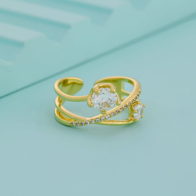 Trendy Zircon Finger Ring Trendy Finger Ring 192535
